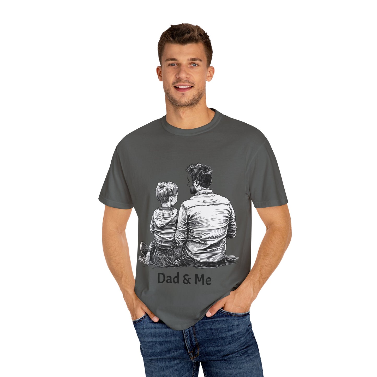 Dad & Me Unisex Garment-Dyed T-Shirt - Perfect Gift for Father's Day and Family Occasions