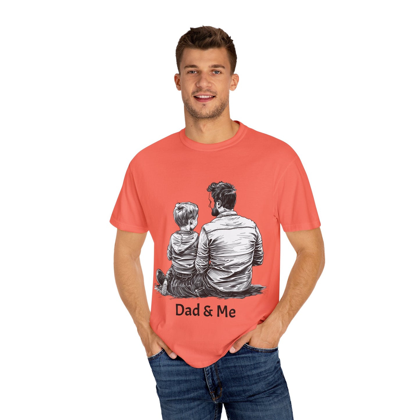 Dad & Me Unisex Garment-Dyed T-Shirt - Perfect Gift for Father's Day and Family Occasions