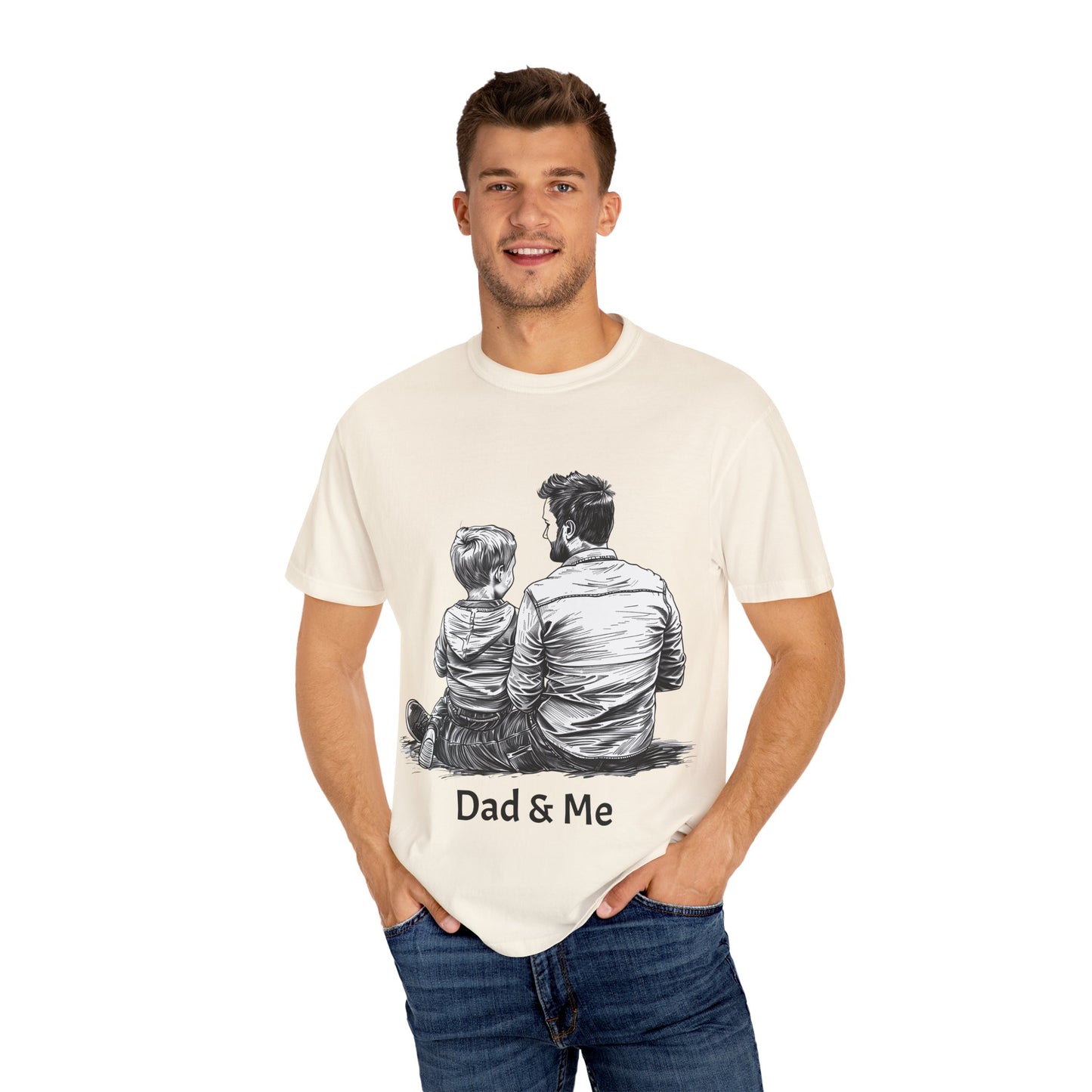Dad & Me Unisex Garment-Dyed T-Shirt - Perfect Gift for Father's Day and Family Occasions