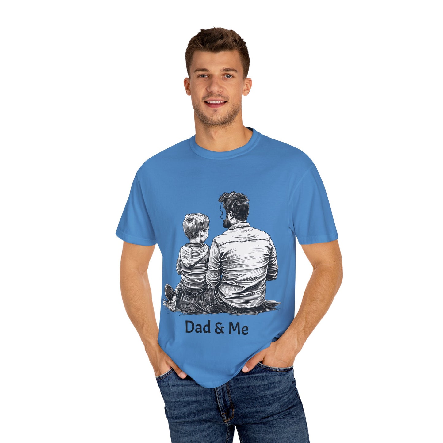 Dad & Me Unisex Garment-Dyed T-Shirt - Perfect Gift for Father's Day and Family Occasions