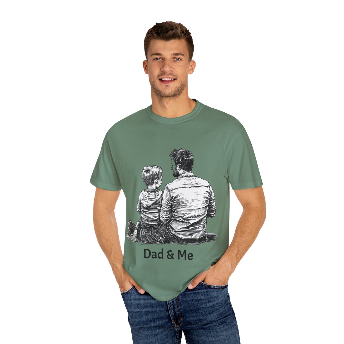 Dad & Me Unisex Garment-Dyed T-Shirt - Perfect Gift for Father's Day and Family Occasions
