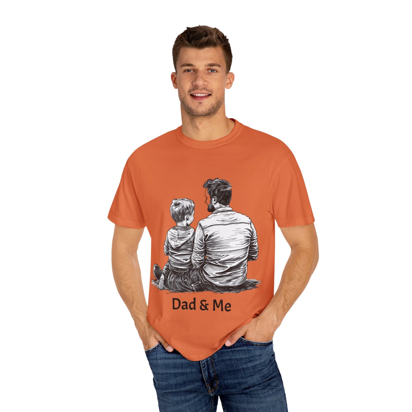 Dad & Me Unisex Garment-Dyed T-Shirt - Perfect Gift for Father's Day and Family Occasions