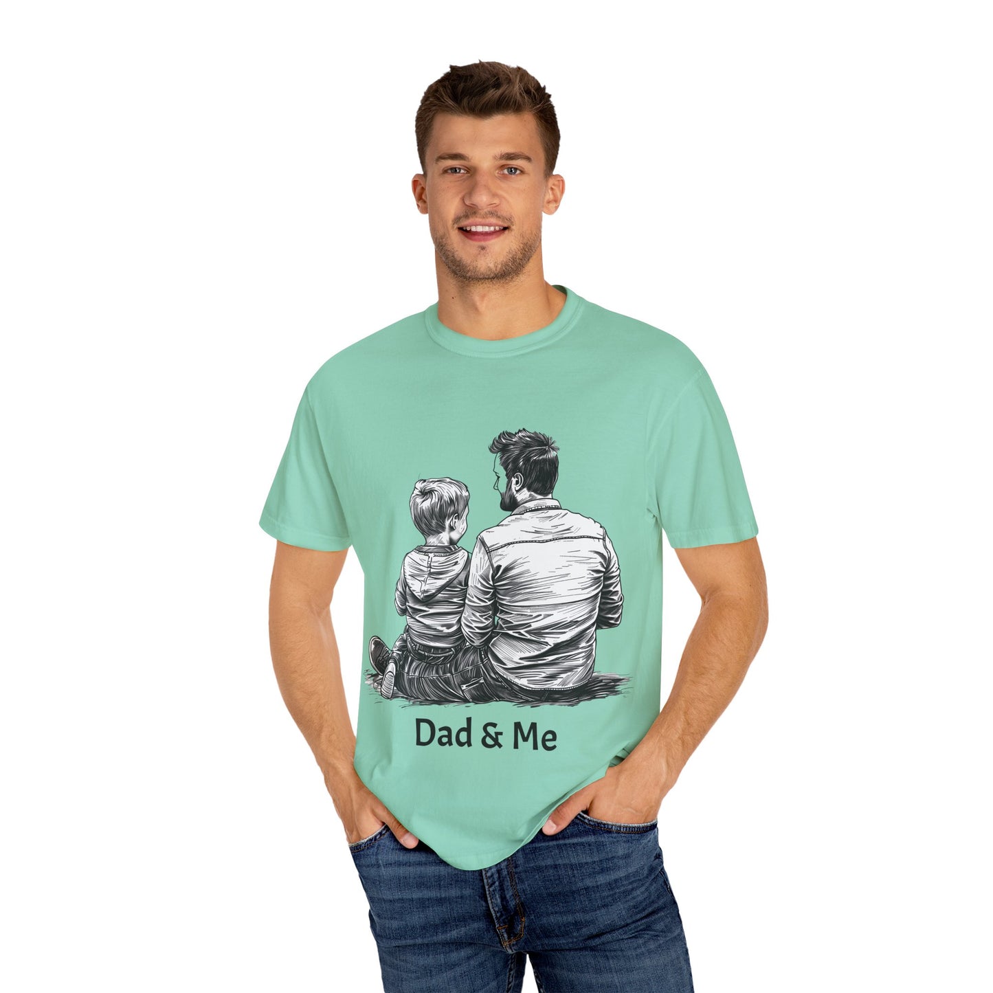 Dad & Me Unisex Garment-Dyed T-Shirt - Perfect Gift for Father's Day and Family Occasions