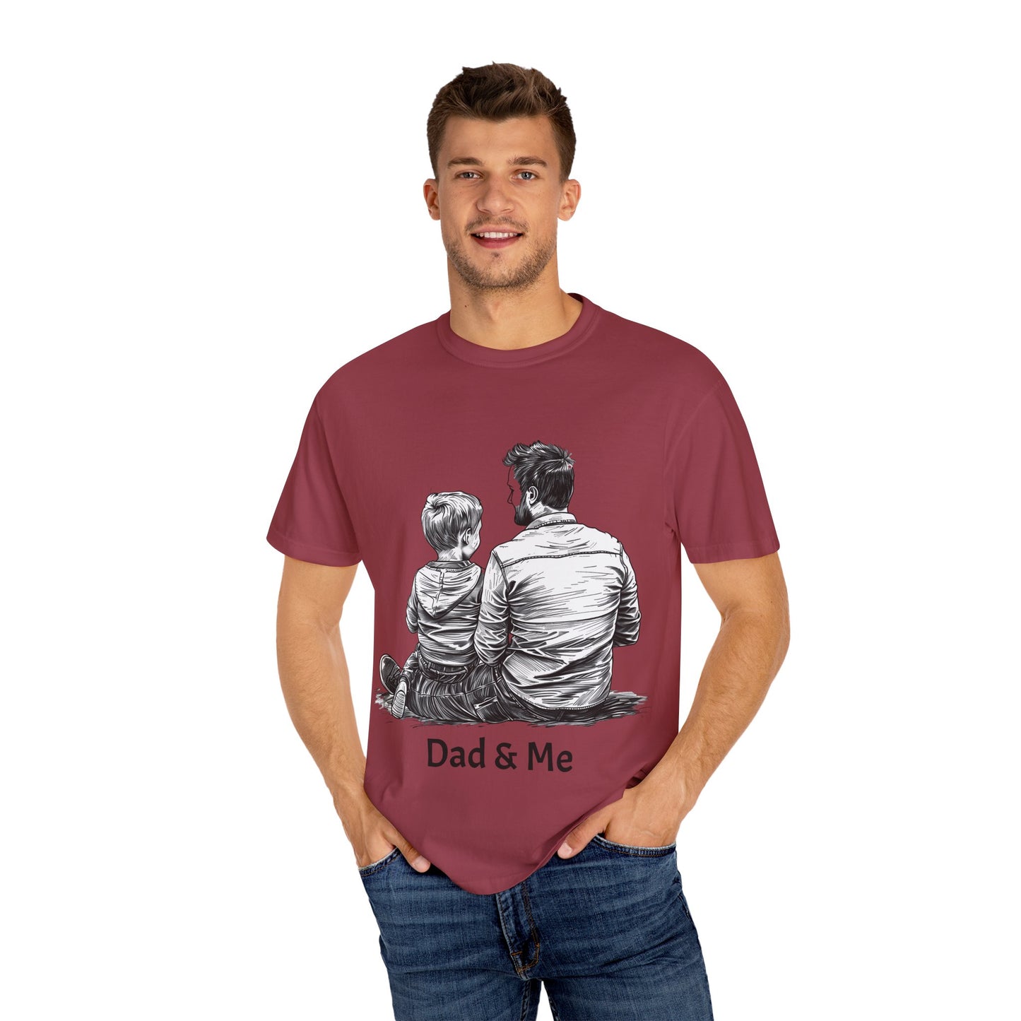 Dad & Me Unisex Garment-Dyed T-Shirt - Perfect Gift for Father's Day and Family Occasions