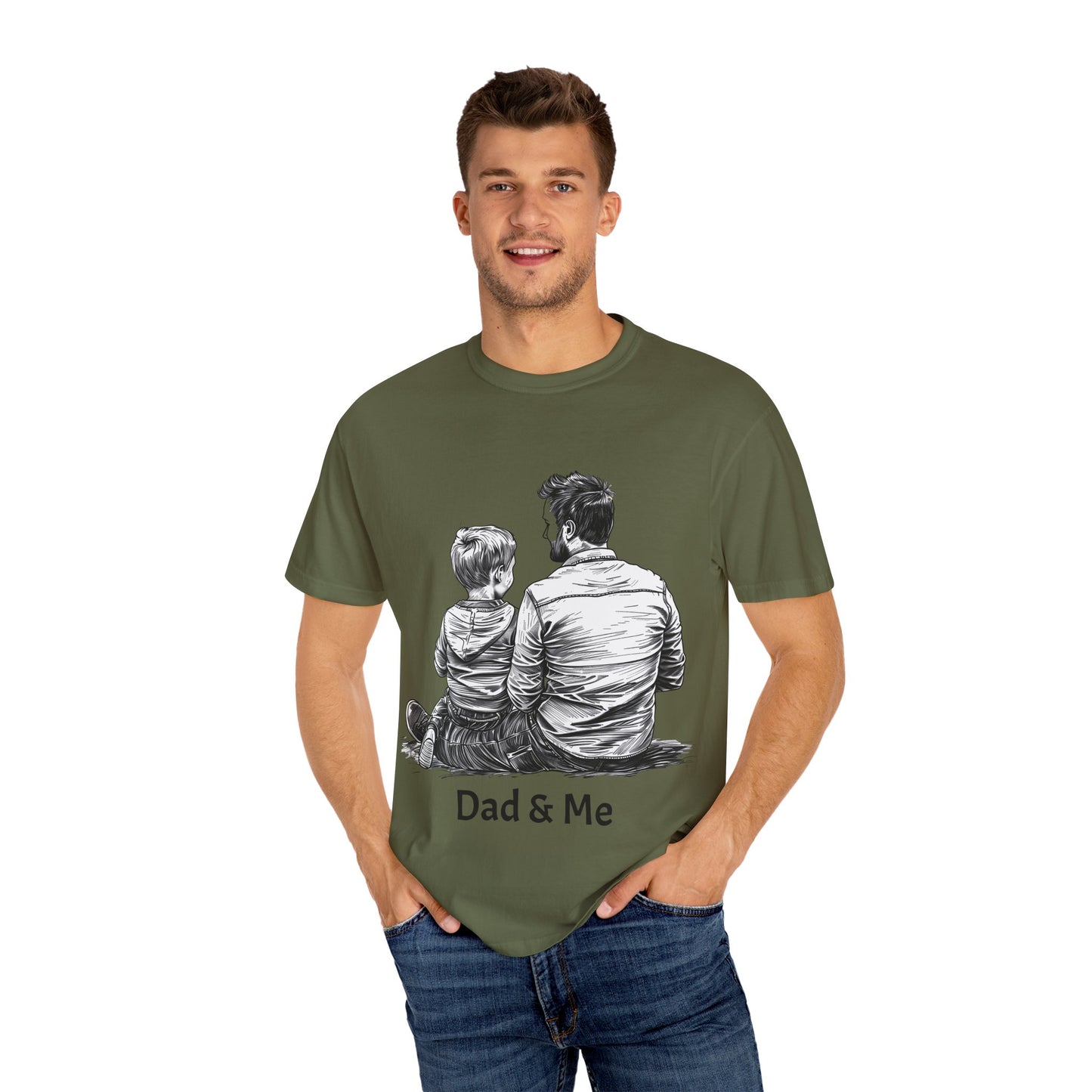 Dad & Me Unisex Garment-Dyed T-Shirt - Perfect Gift for Father's Day and Family Occasions