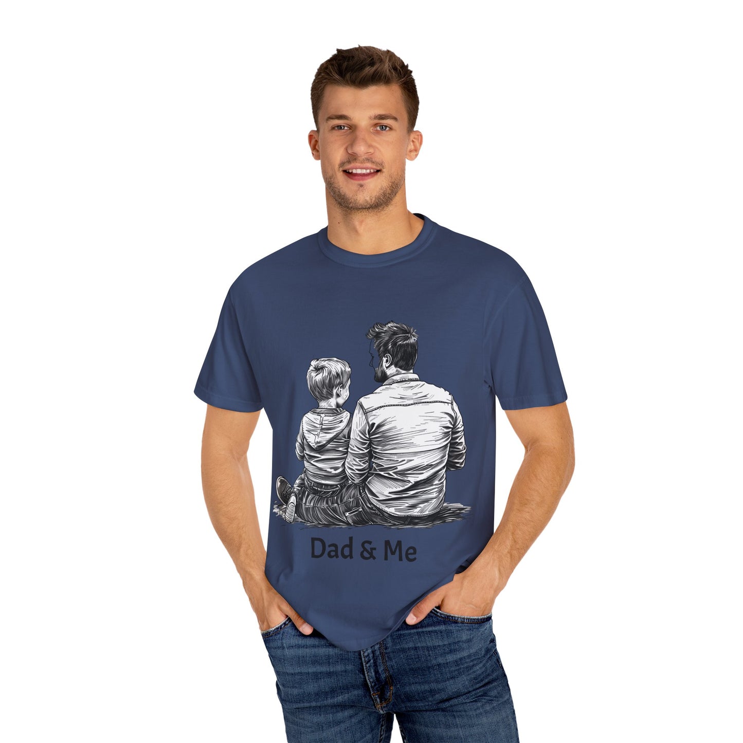 Dad & Me Unisex Garment-Dyed T-Shirt - Perfect Gift for Father's Day and Family Occasions