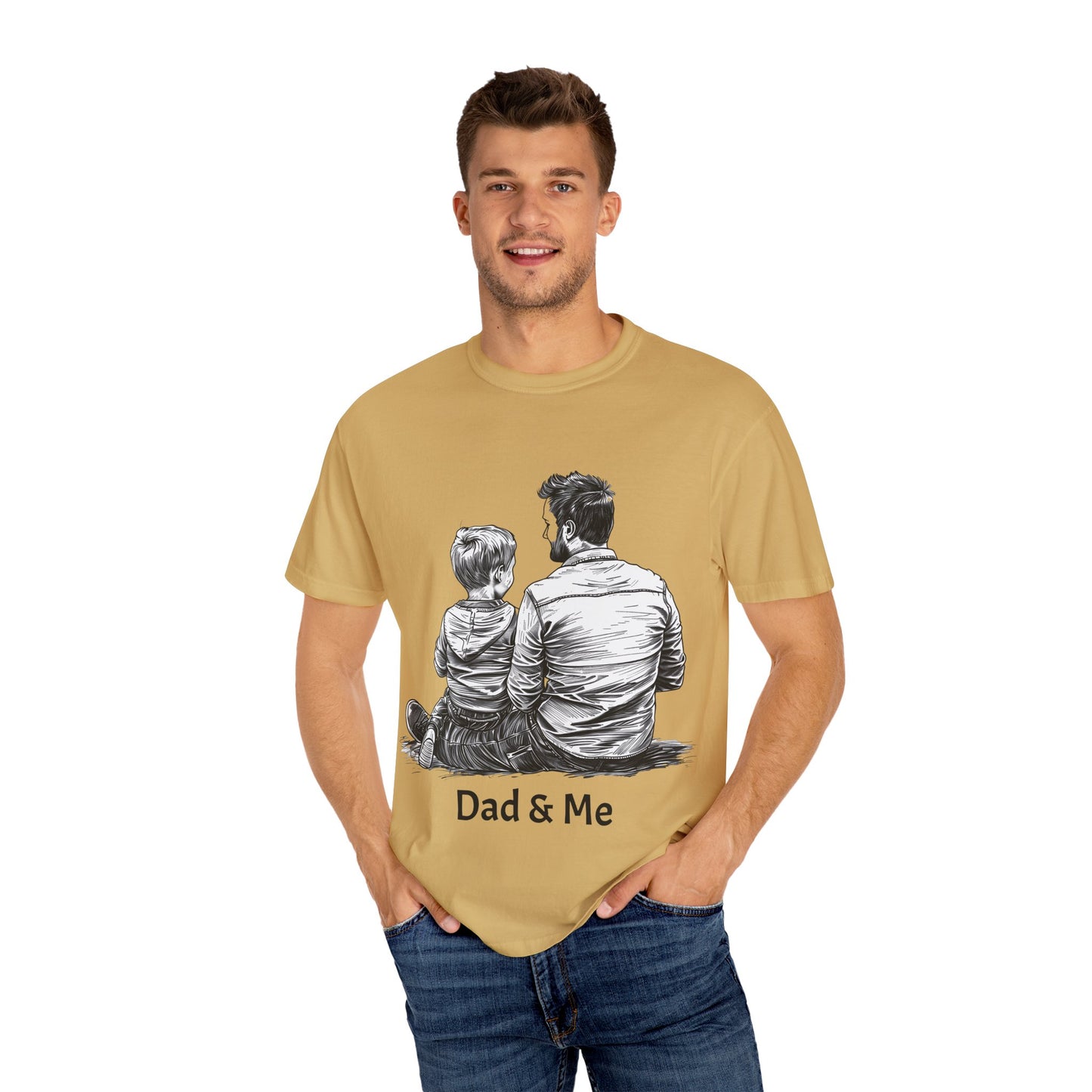 Dad & Me Unisex Garment-Dyed T-Shirt - Perfect Gift for Father's Day and Family Occasions