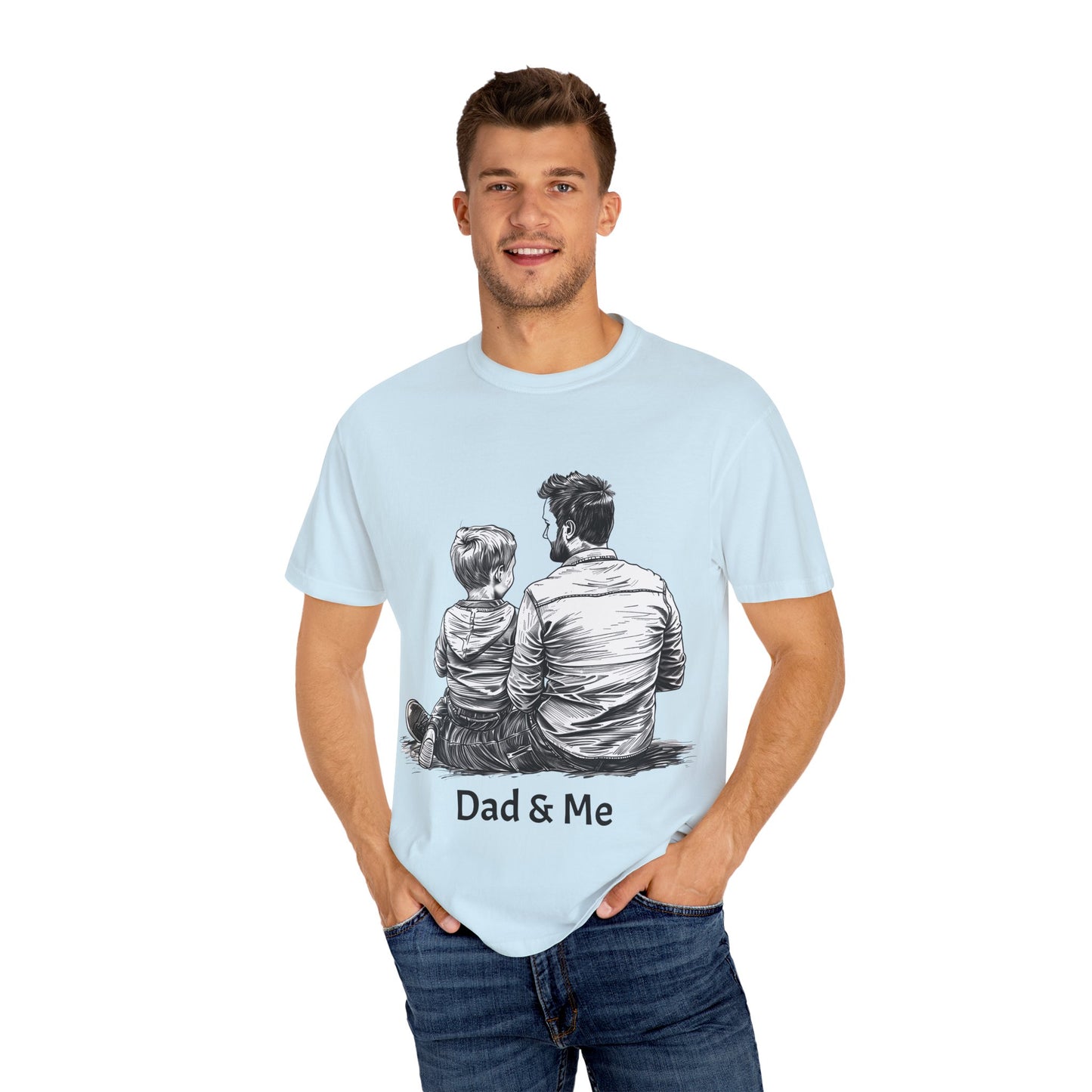 Dad & Me Unisex Garment-Dyed T-Shirt - Perfect Gift for Father's Day and Family Occasions