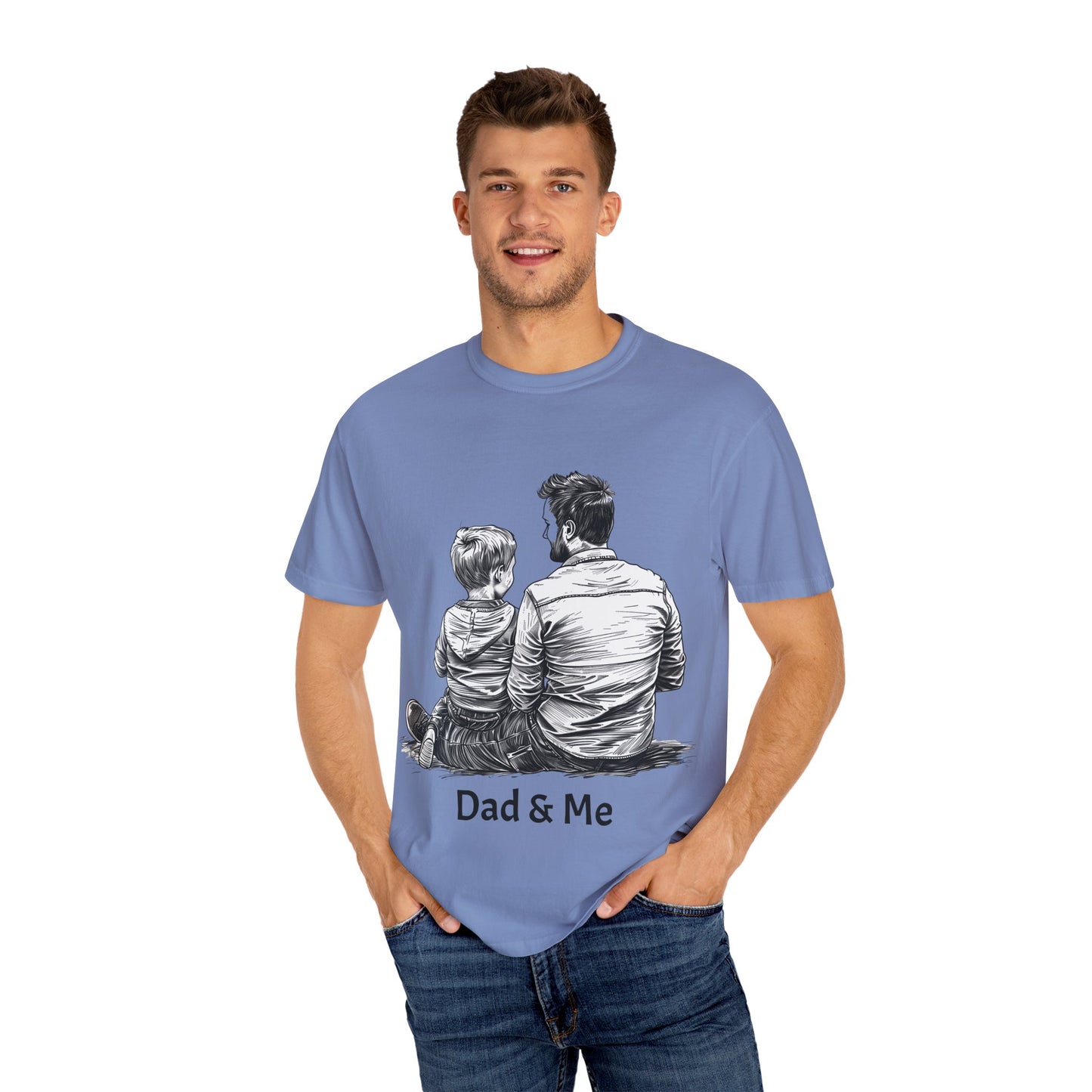 Dad & Me Unisex Garment-Dyed T-Shirt - Perfect Gift for Father's Day and Family Occasions