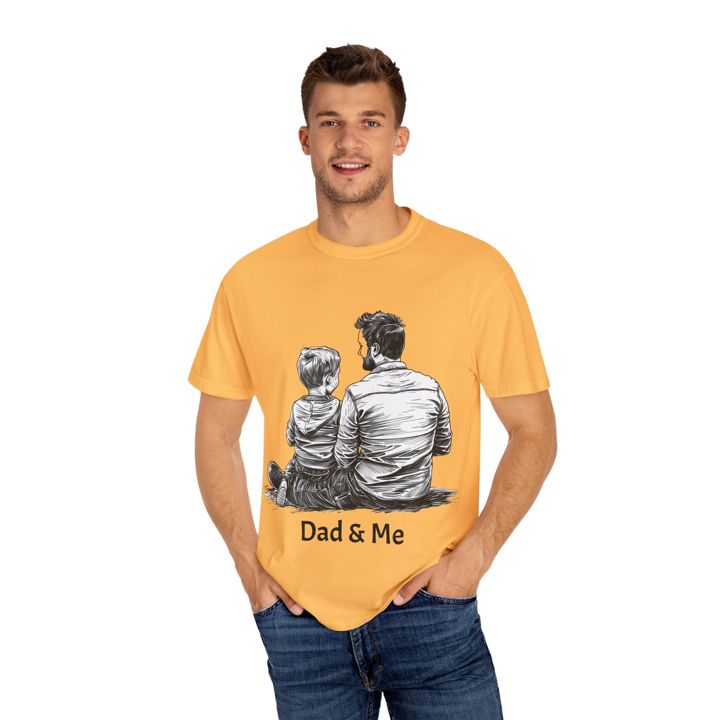 Dad & Me Unisex Garment-Dyed T-Shirt - Perfect Gift for Father's Day and Family Occasions