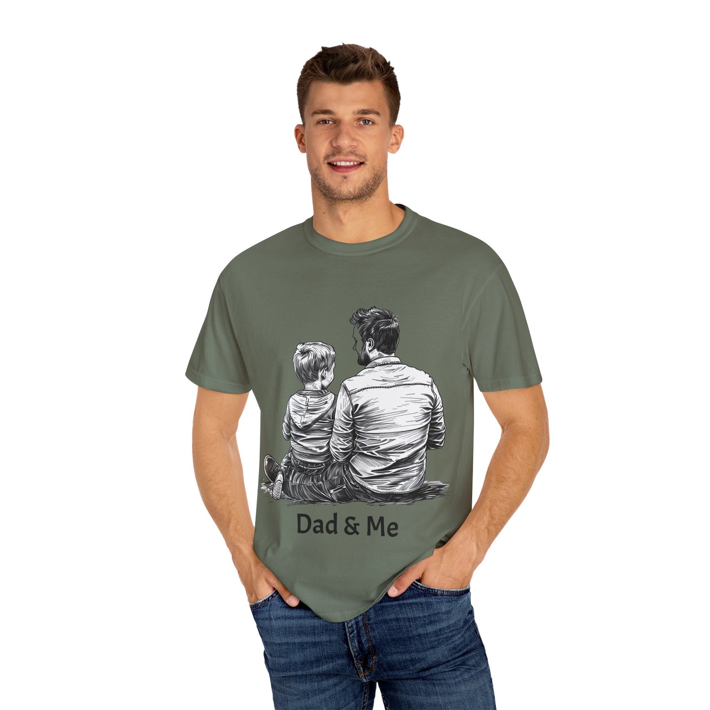 Dad & Me Unisex Garment-Dyed T-Shirt - Perfect Gift for Father's Day and Family Occasions