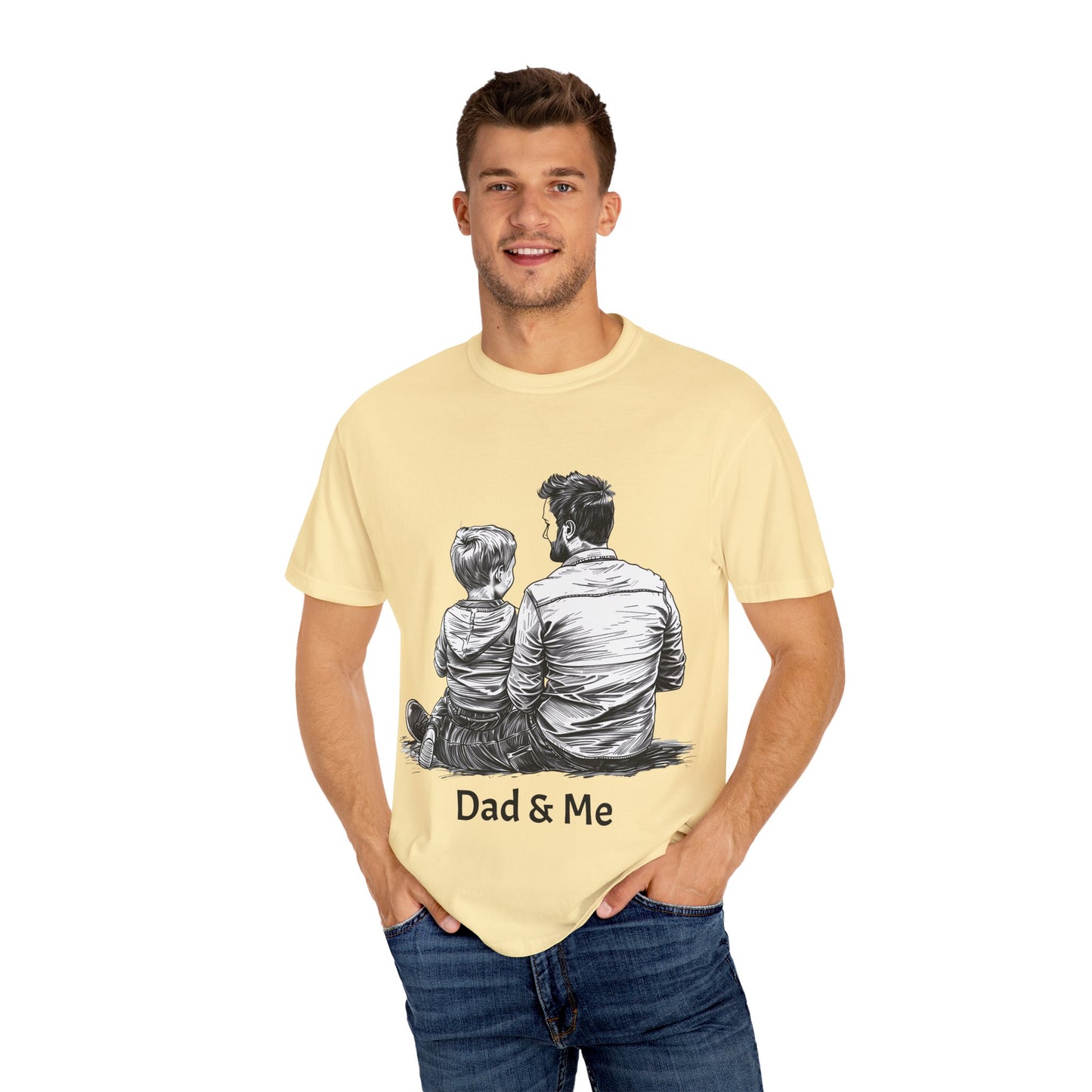 Dad & Me Unisex Garment-Dyed T-Shirt - Perfect Gift for Father's Day and Family Occasions