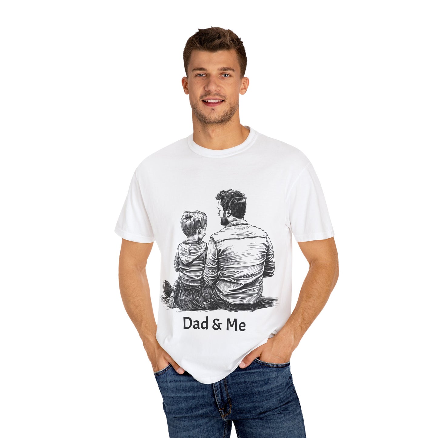 Dad & Me Unisex Garment-Dyed T-Shirt - Perfect Gift for Father's Day and Family Occasions