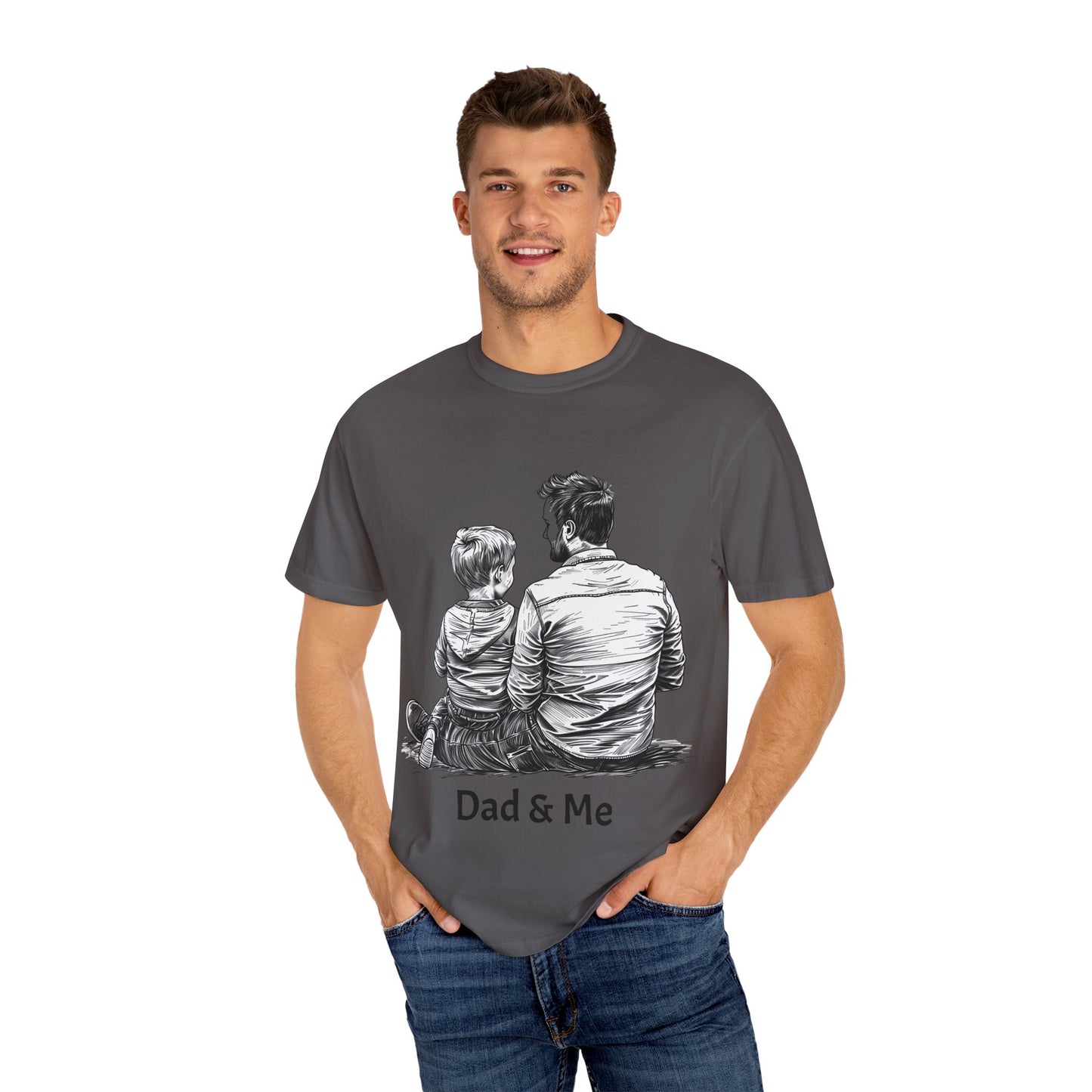 Dad & Me Unisex Garment-Dyed T-Shirt - Perfect Gift for Father's Day and Family Occasions