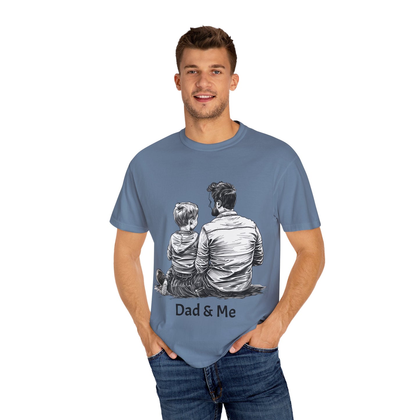 Dad & Me Unisex Garment-Dyed T-Shirt - Perfect Gift for Father's Day and Family Occasions