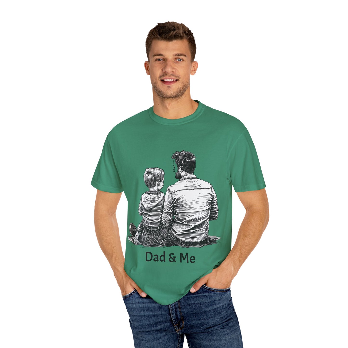 Dad & Me Unisex Garment-Dyed T-Shirt - Perfect Gift for Father's Day and Family Occasions
