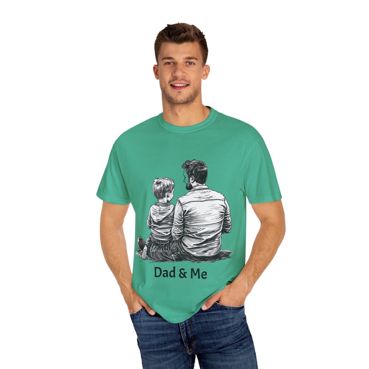 Dad & Me Unisex Garment-Dyed T-Shirt - Perfect Gift for Father's Day and Family Occasions
