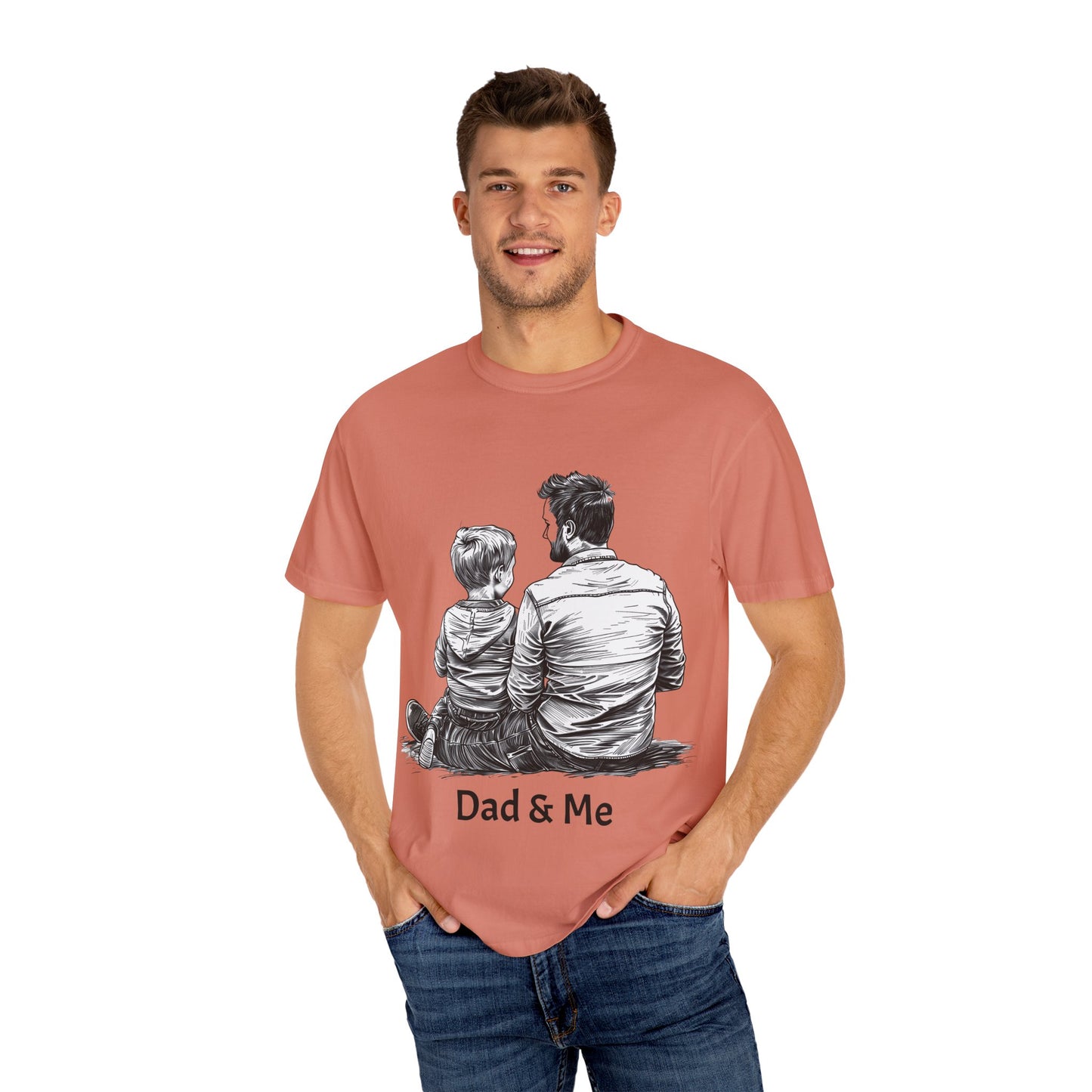 Dad & Me Unisex Garment-Dyed T-Shirt - Perfect Gift for Father's Day and Family Occasions