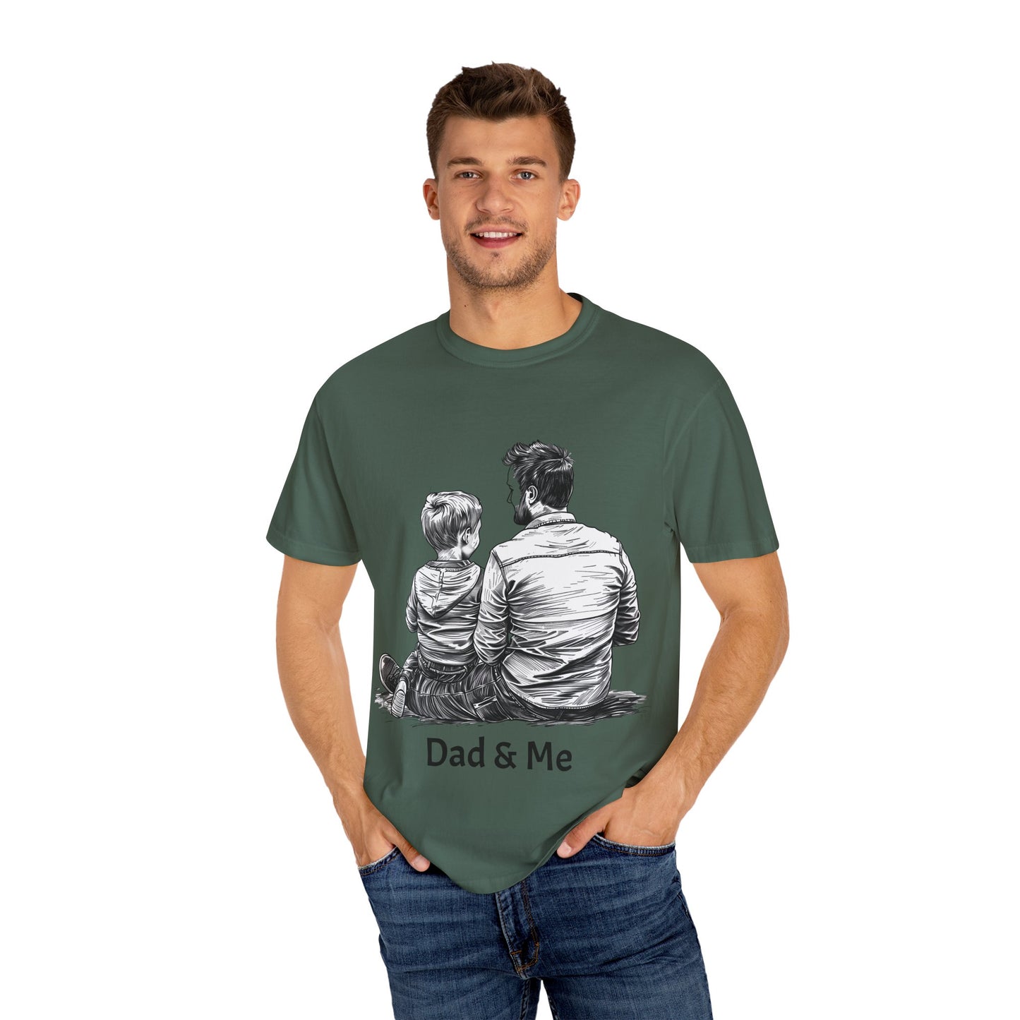 Dad & Me Unisex Garment-Dyed T-Shirt - Perfect Gift for Father's Day and Family Occasions