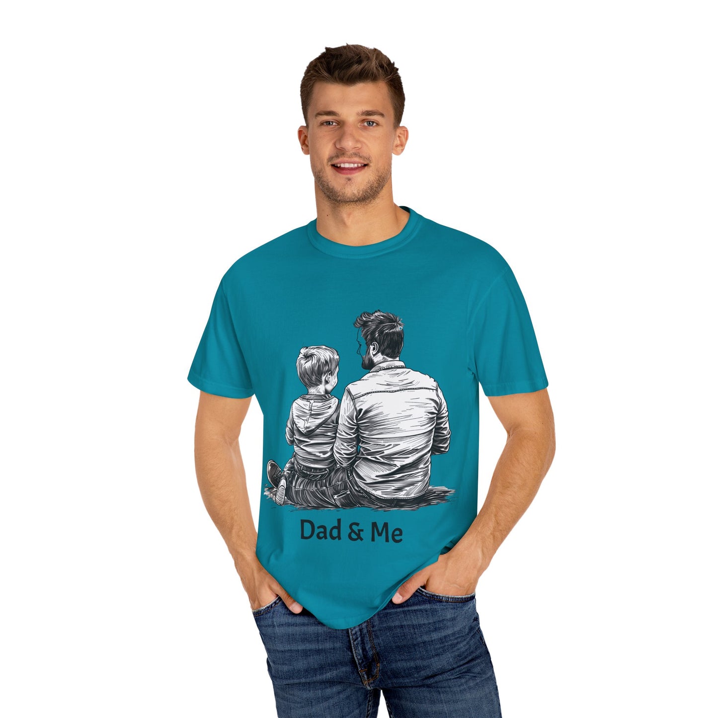 Dad & Me Unisex Garment-Dyed T-Shirt - Perfect Gift for Father's Day and Family Occasions
