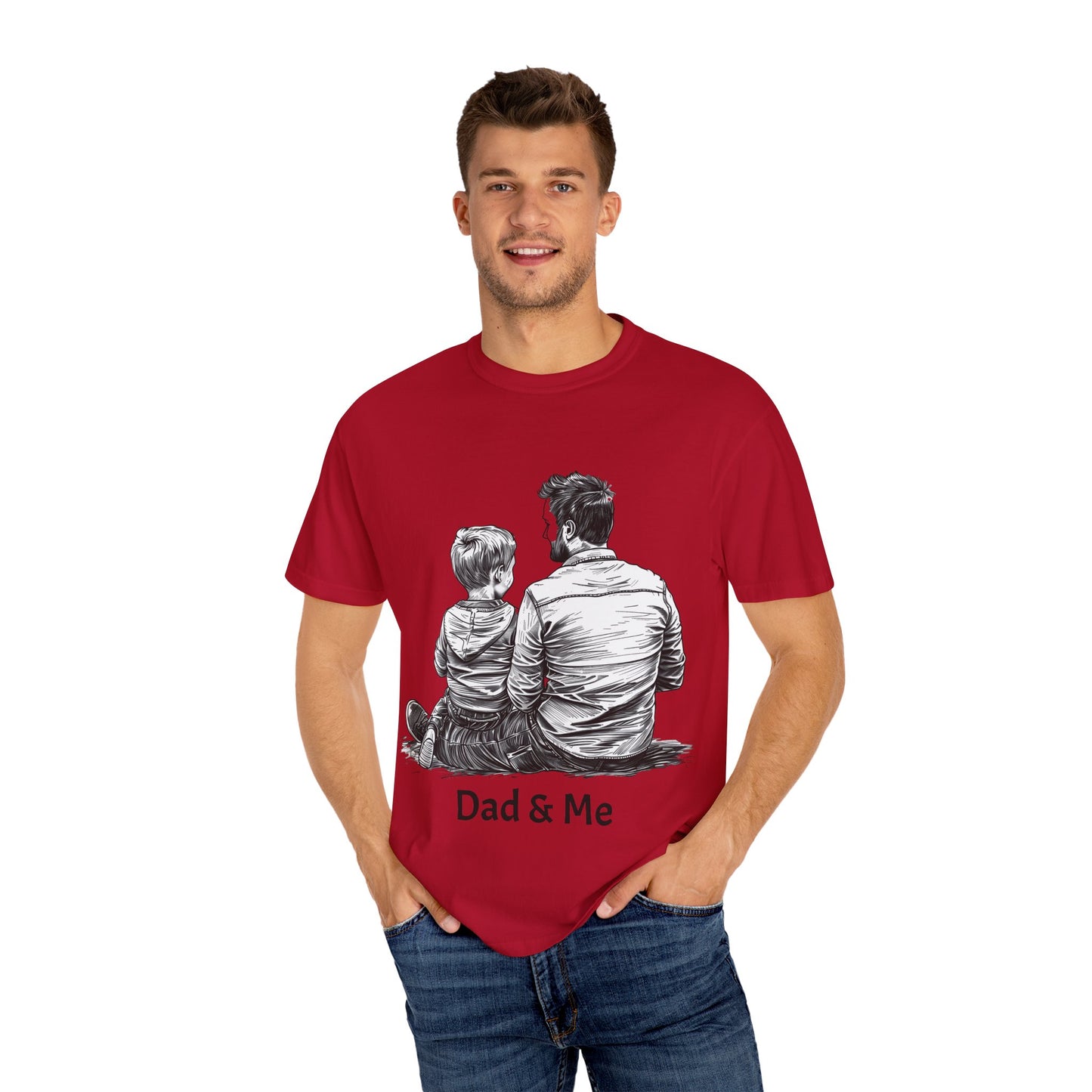 Dad & Me Unisex Garment-Dyed T-Shirt - Perfect Gift for Father's Day and Family Occasions