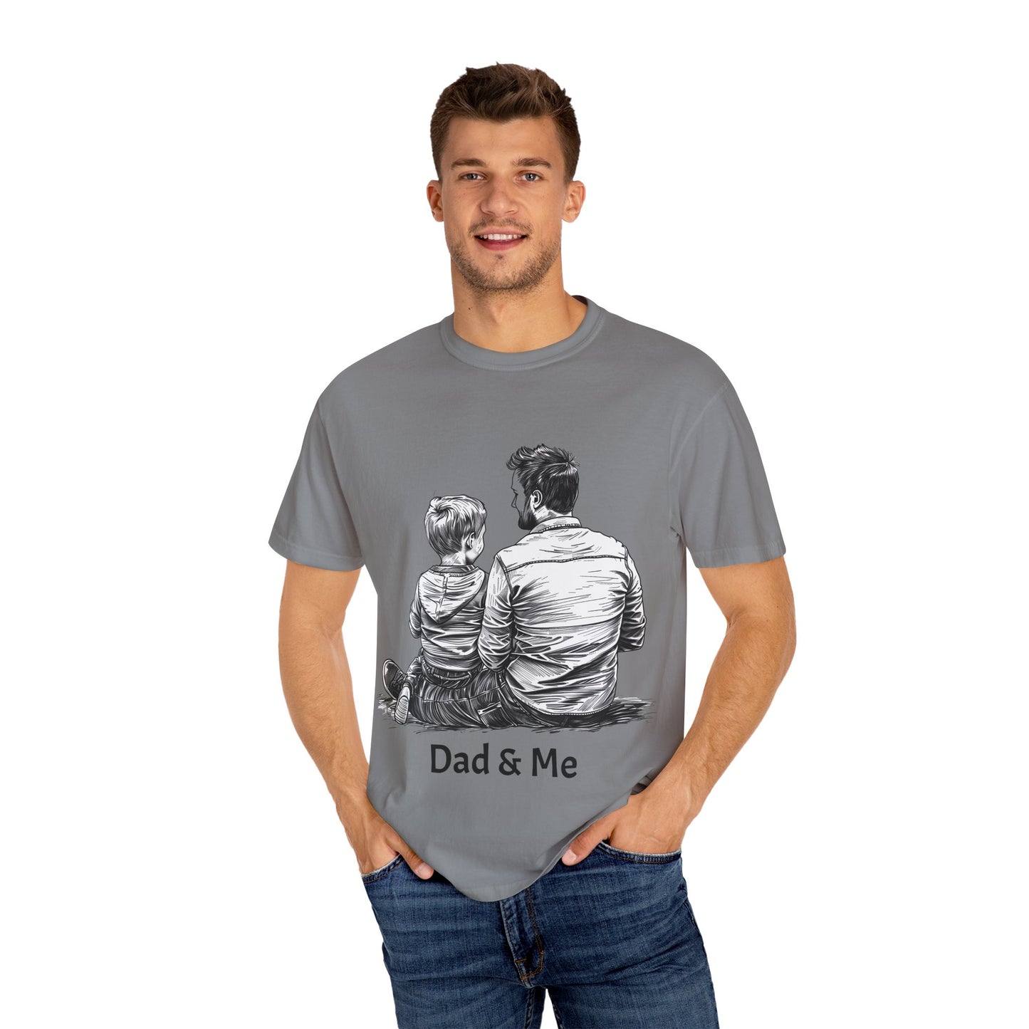 Dad & Me Unisex Garment-Dyed T-Shirt - Perfect Gift for Father's Day and Family Occasions
