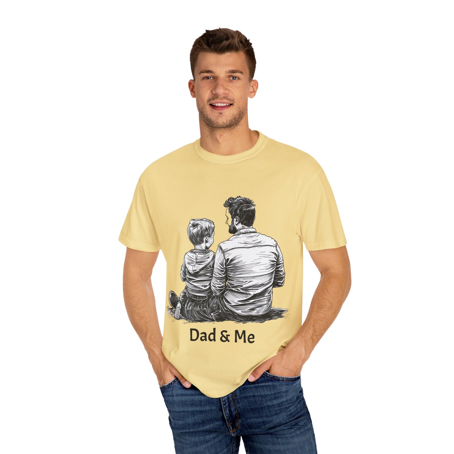 Dad & Me Unisex Garment-Dyed T-Shirt - Perfect Gift for Father's Day and Family Occasions
