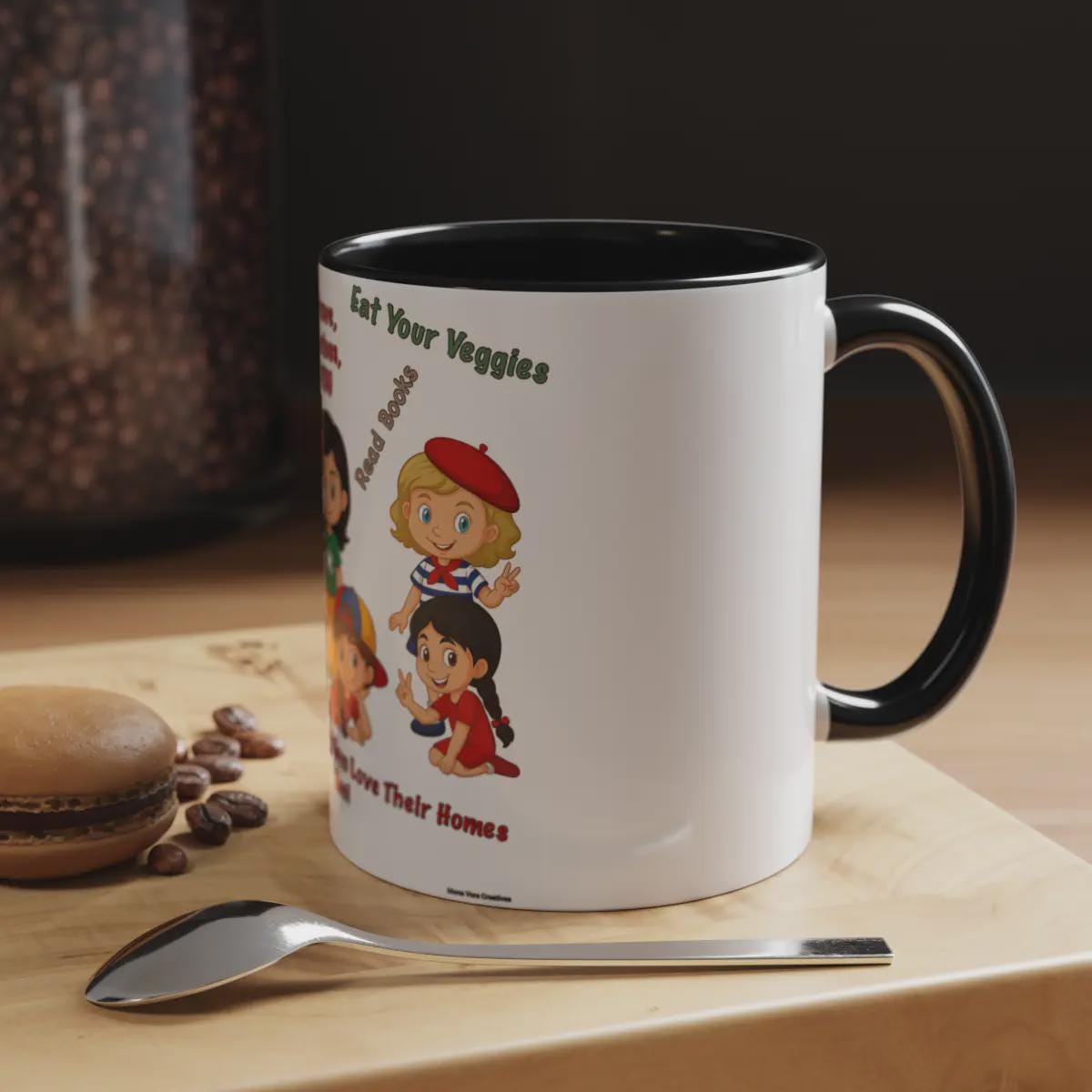 Inspirational Kids' Coffee Mug - "Be Brave, Be Curious, Be YOU" - Fun Educational Design