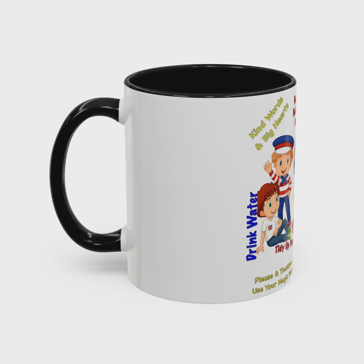 Inspirational Kids' Coffee Mug - "Be Brave, Be Curious, Be YOU" - Fun Educational Design
